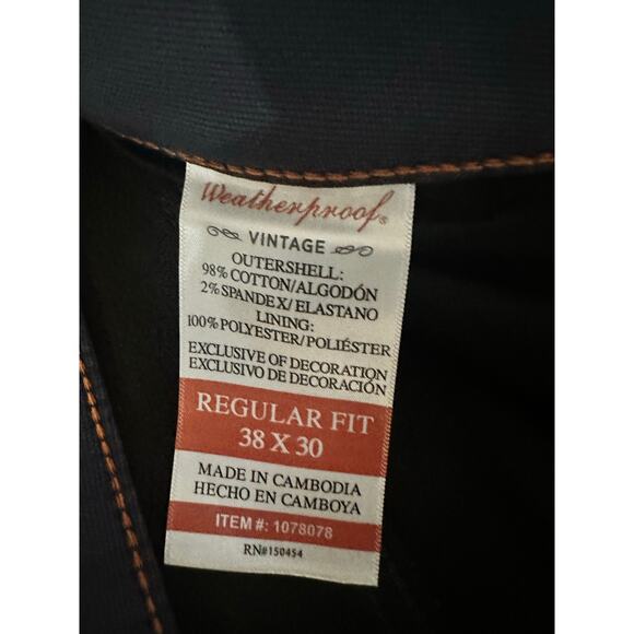 Weatherproof Vintage Fleece Lined Pants / Soft & Warm Canvas Winter Pants NWT - Picture 7 of 7